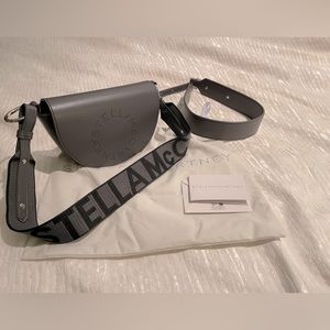 Brand New with tags Stella McCartney Marlee Logo Crossbody in grey